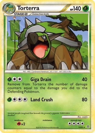Torterra 010 - Holofoil Unleashed - Holo Rare