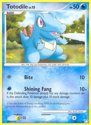 Totodile 106/123 Mysterious Treasures - Common