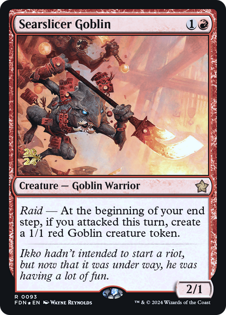 Searslicer Goblin (PRE-93S) - Foundations Promos Foil