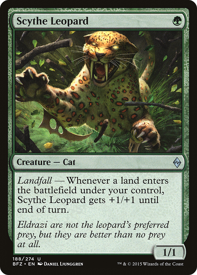 Scythe Leopard (BFZ-188) - Battle for Zendikar Foil
