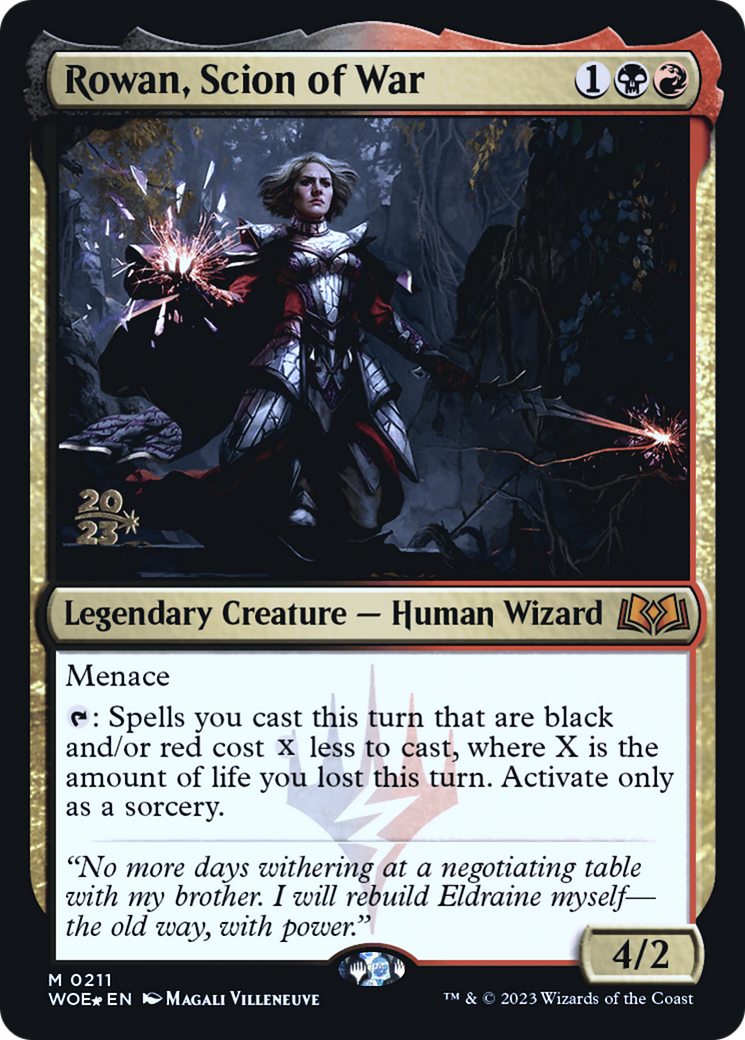 Rowan, Scion of War (PRE-211S) - Wilds of Eldraine Promos Foil