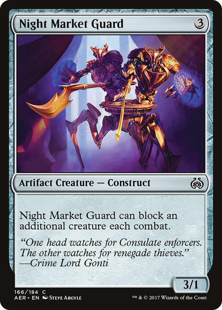 Night Market Guard (AER-166) - Aether Revolt Foil
