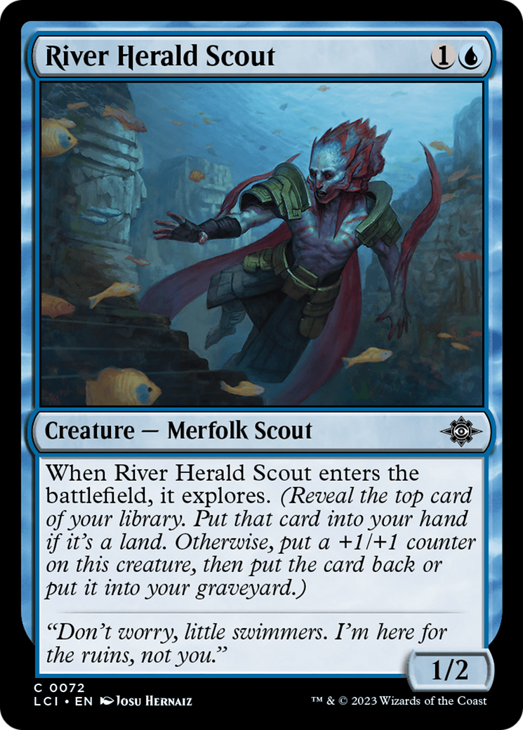 River Herald Scout (LCI-072) - The Lost Caverns of Ixalan Foil