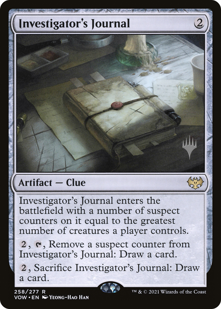 Investigator's Journal (PPNEO-258P) - Innistrad: Crimson Vow Promos Foil