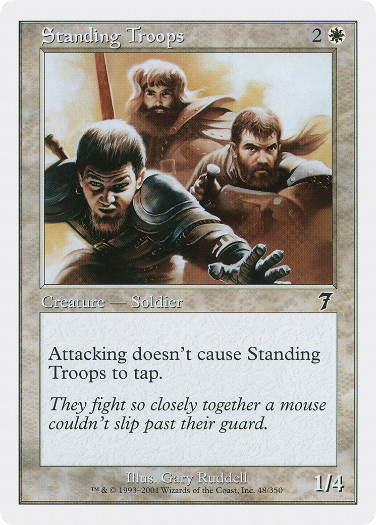 Standing Troops (7ED-048) - Seventh Edition