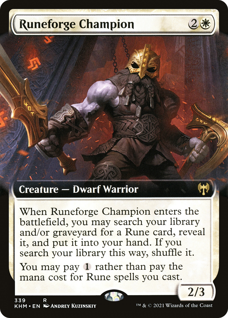 Runeforge Champion (Extended Art) (KHM-339) - Kaldheim: (Extended Art) Foil