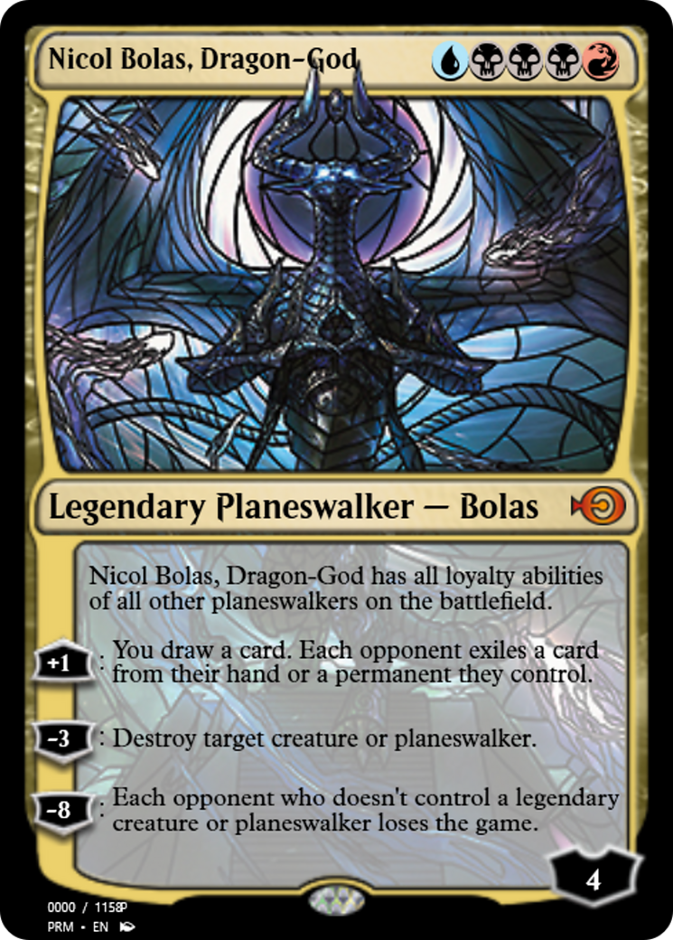 Nicol Bolas, Dragon-God (PRM-78015) - Magic Online Promos