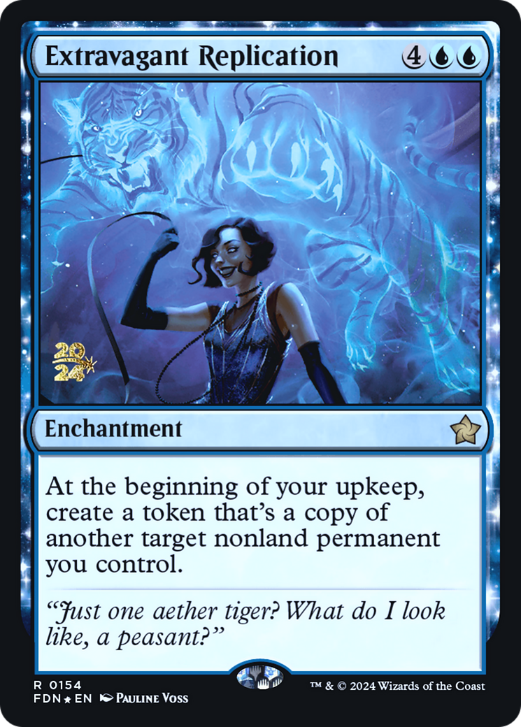 Extravagant Replication (PRE-154S) - Foundations Promos: (enchantment) Foil