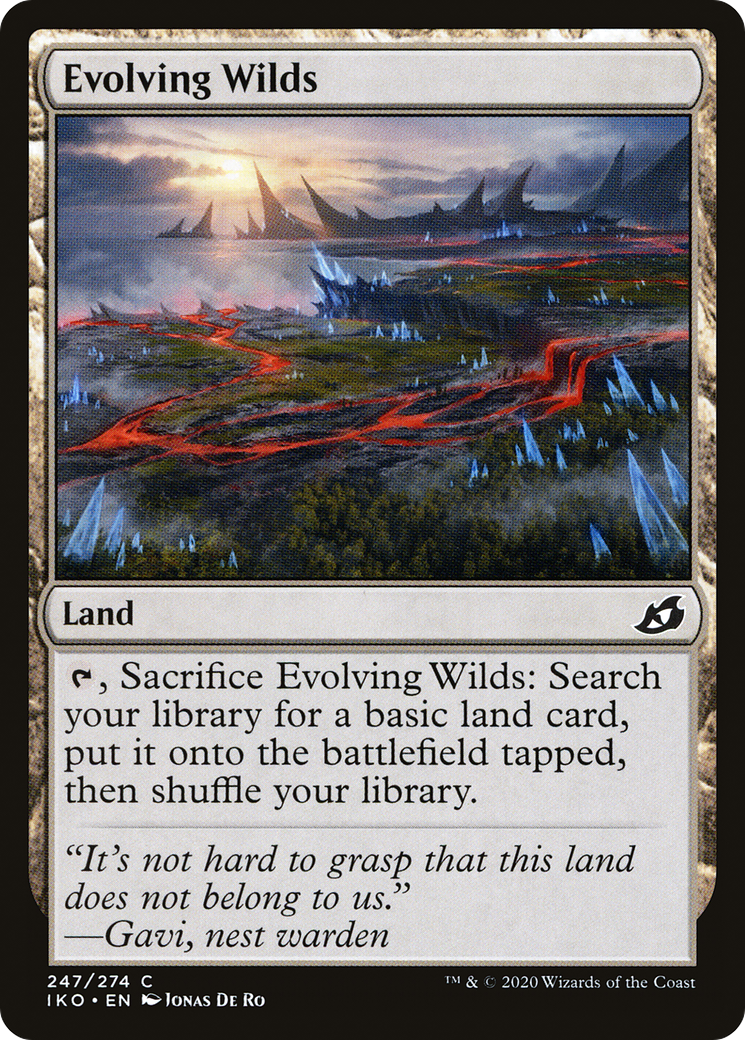 Evolving Wilds (IKO-247) - Ikoria: Lair of Behemoths Foil