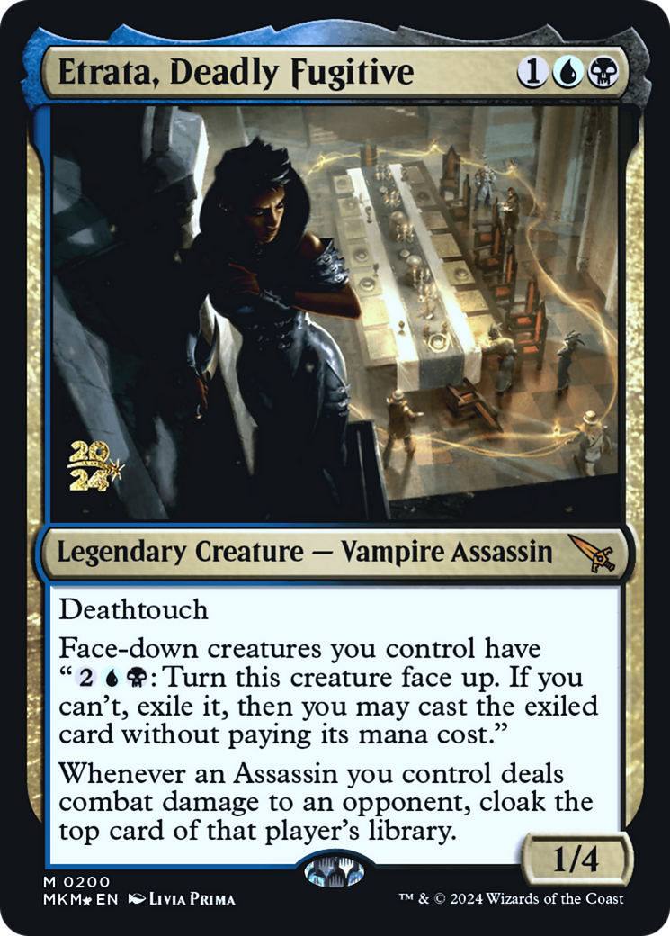 Etrata, Deadly Fugitive (PRE-200S) - Murders at Karlov Manor Promos Foil