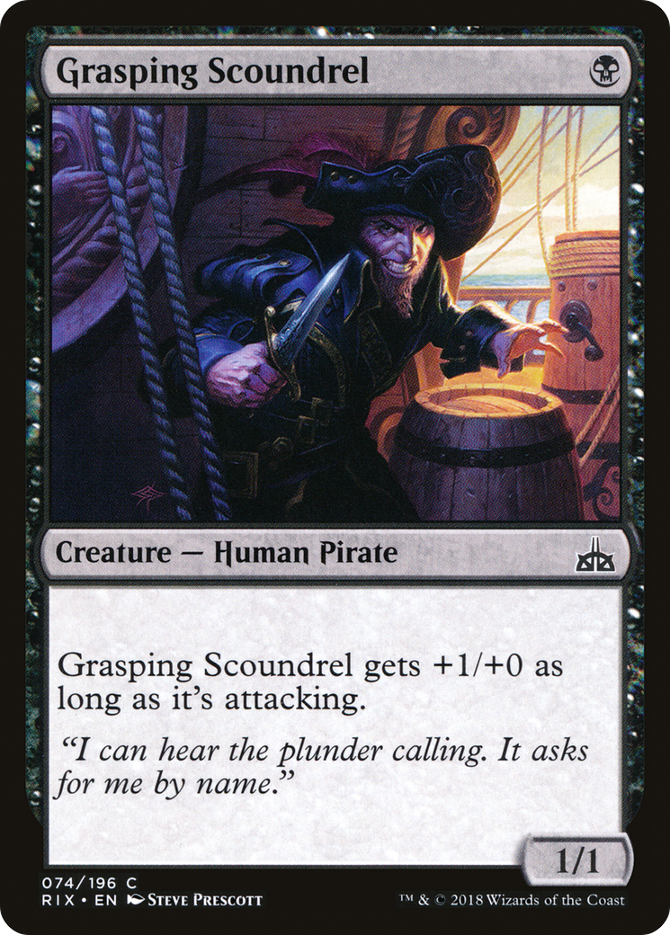 Grasping Scoundrel (RIX-074) - Rivals of Ixalan Foil