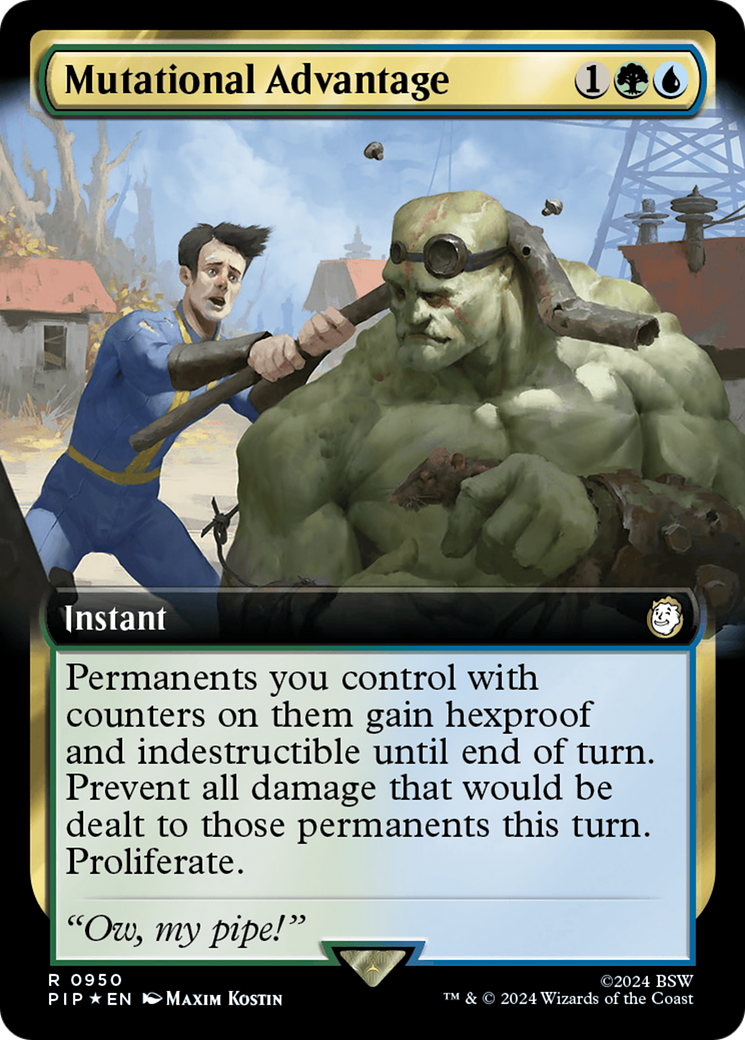 Mutational Advantage (Extended Art) (Surge Foil) (PIP-950) - Fallout: (Extended Art) Foil