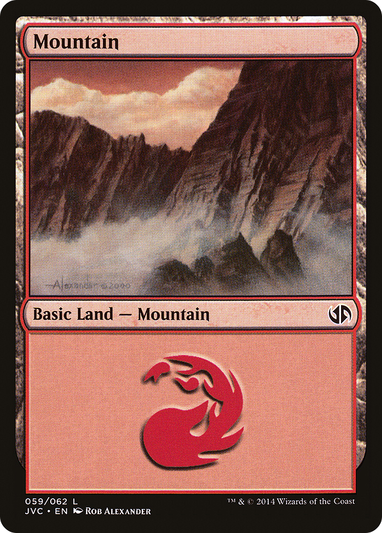 Mountain (59) (Jace vs Chandra) (DD3-059) - Duel Decks Anthology: Jace vs. Chandra