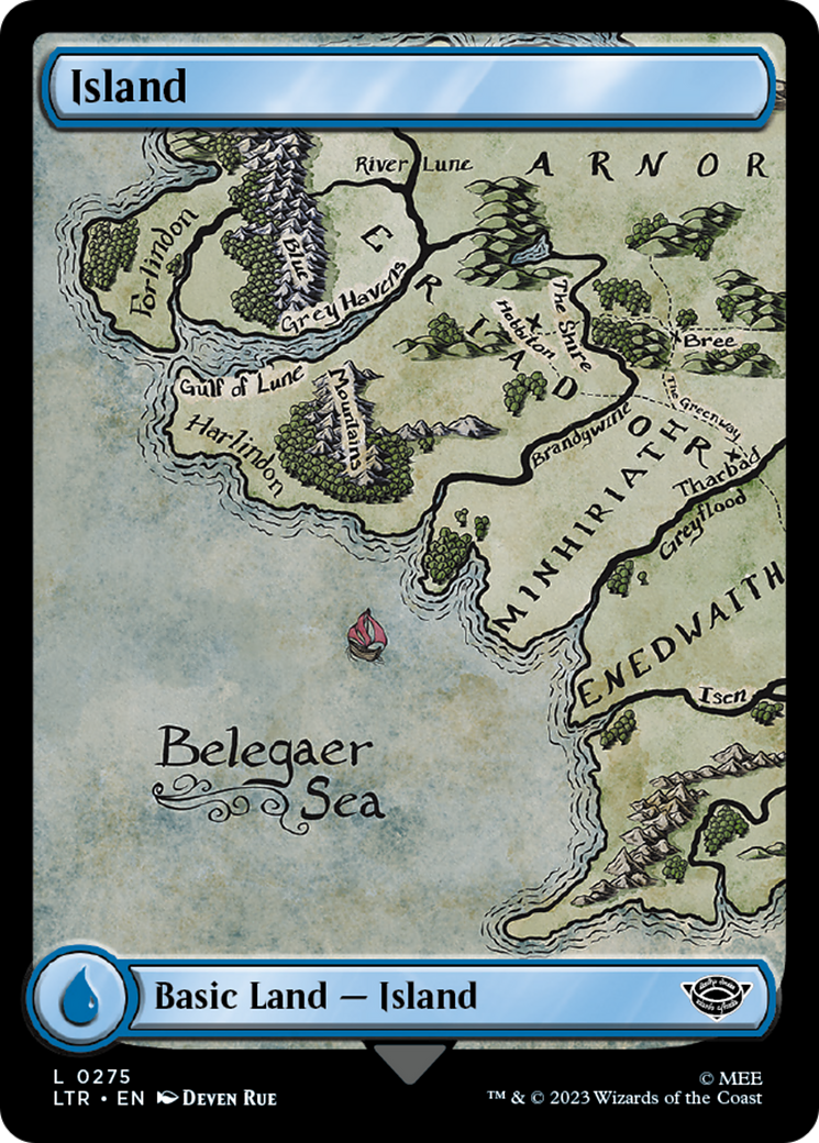 Island (0275) (LTR-275) - The Lord of the Rings: Tales of Middle-earth Foil