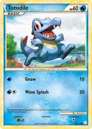 Totodile 086/123 HeartGold SoulSilver - Common