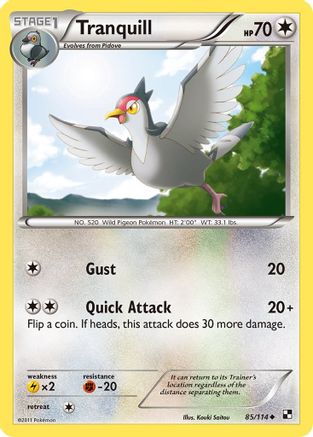 Tranquill 085 - Reverse Holofoil Black and White - Uncommon