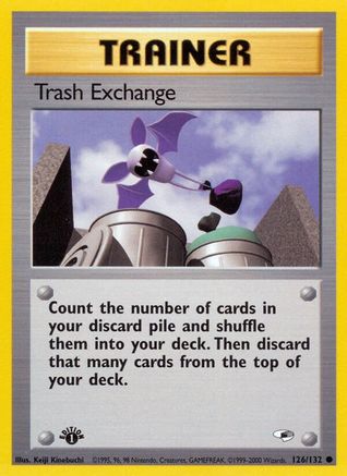 Trash Exchange 126/132 - 1st Edition Gym Heroes - Common