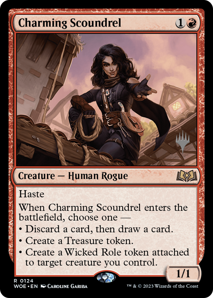 Charming Scoundrel (PPWOE-124P) - Wilds of Eldraine Promos Foil