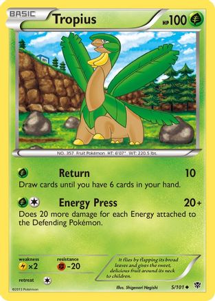 Tropius 005/101 Plasma Blast - Uncommon