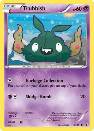 Trubbish 048/101 - Reverse Holofoil Noble Victories - Common