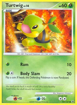 Turtwig 101/127 - Reverse Holofoil Platinum - Common