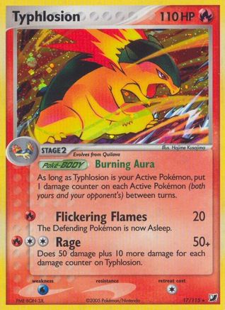 Typhlosion 017 - Holofoil Unseen Forces - Holo Rare