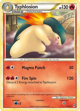 Typhlosion 035 - Reverse Holofoil Call of Legends - Rare