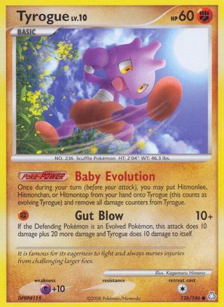 Tyrogue 126/146 - Reverse Holofoil Legends Awakened - Common