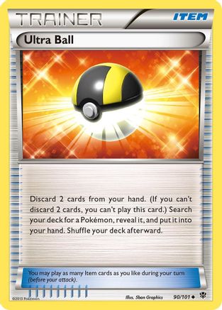 Ultra Ball 090/101 - Reverse Holofoil Plasma Blast - Uncommon