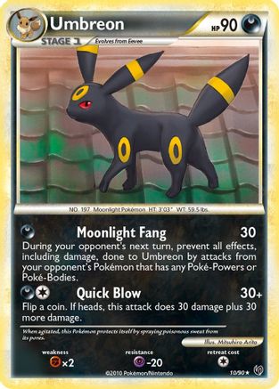 Umbreon 010/90 - Holofoil Undaunted - Holo Rare