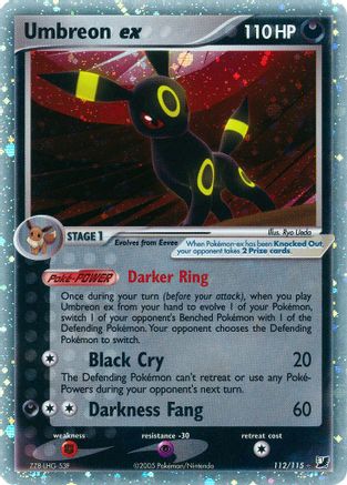 Umbreon ex 112 - Holofoil Unseen Forces - Ultra Rare