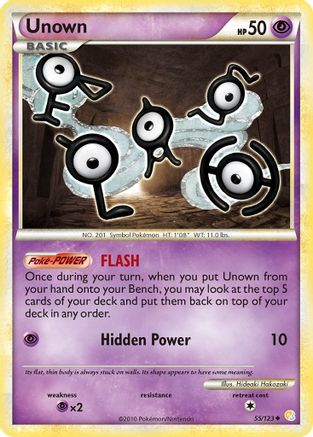 Unown (55) 055 HeartGold SoulSilver - Uncommon