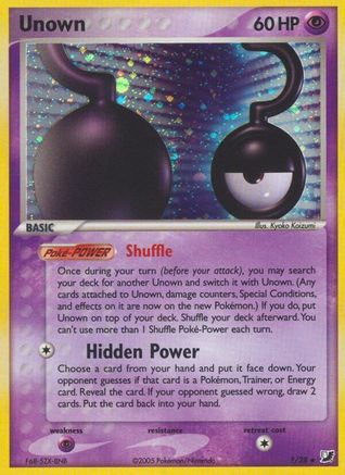 Unown (?) 00? - Holofoil Unseen Forces - Holo Rare