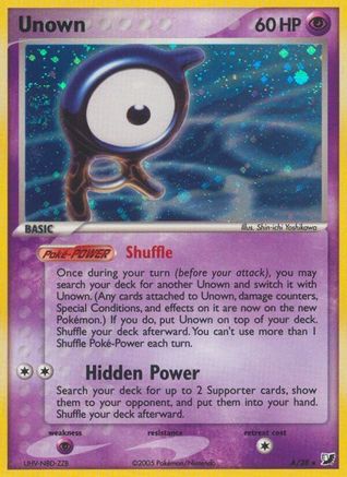 Unown (A) 00A - Holofoil Unseen Forces - Holo Rare