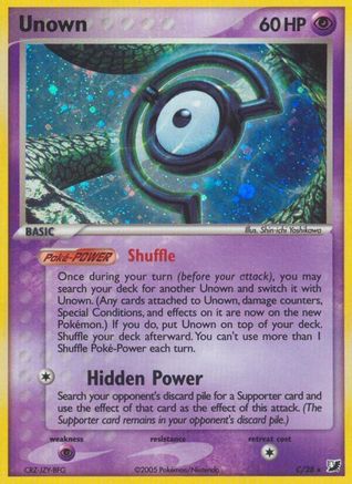 Unown (C) 00C - Holofoil Unseen Forces - Holo Rare