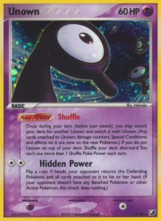 Unown (R) 00R - Holofoil Unseen Forces - Holo Rare