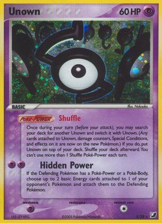 Unown (S) 00S - Holofoil Unseen Forces - Holo Rare
