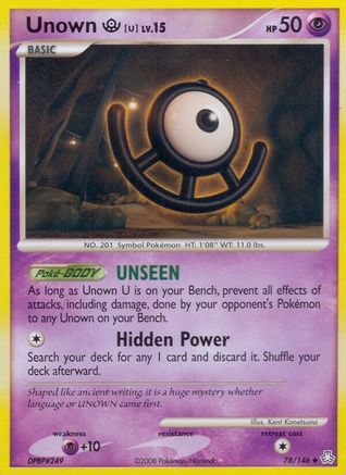 Unown (U) 078 - Reverse Holofoil Legends Awakened - Uncommon