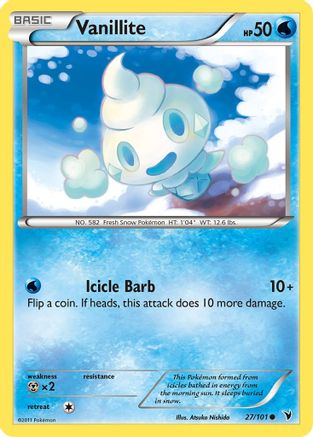 Vanillite 027 - Reverse Holofoil Noble Victories - Common