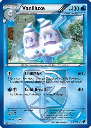 Vanilluxe (Team Plasma) 029 Plasma Freeze - Rare