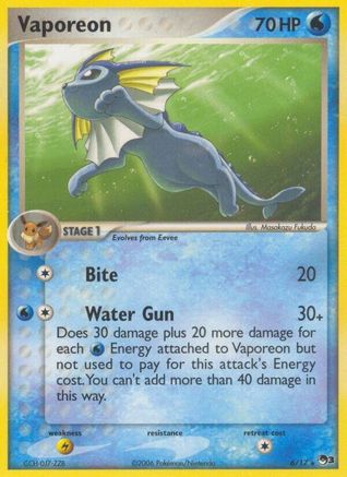 Vaporeon 006/017 POP Series 3 - Rare