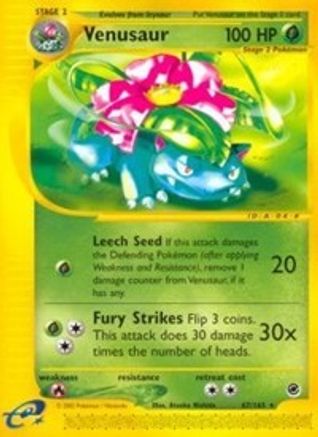 Venusaur (67) 067 - Reverse Holofoil Expedition - Rare