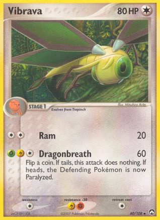 Vibrava 040/108 - Reverse Holofoil Power Keepers - Uncommon