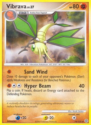 Vibrava 074 - Reverse Holofoil Secret Wonders - Uncommon