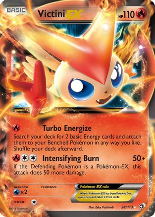 Victini EX 024/113 - Holofoil Legendary Treasures - Ultra Rare
