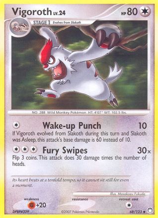 Vigoroth 068 Mysterious Treasures - Uncommon