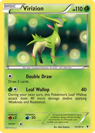 Virizion 013 - Reverse Holofoil Noble Victories - Holo Rare