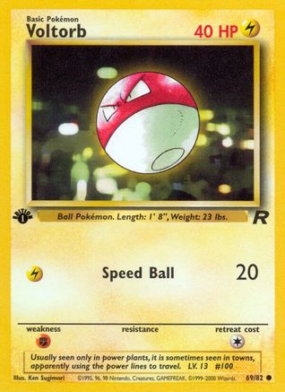 Voltorb 069/82 - 1st Edition Team Rocket - Common