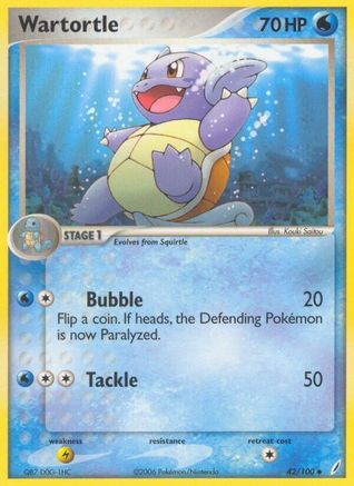 Wartortle 042/100 Crystal Guardians - Uncommon