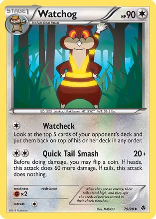 Watchog 079 - Reverse Holofoil Emerging Powers - Uncommon